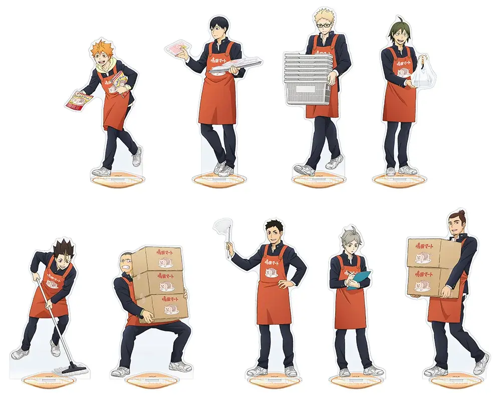 アニメ「ハイキュー!!」の日向、影山たちが、嶋田マートで職業体験する描き下ろしビジュアルを使用した新商品が2026年1月31日発売！　アニメイトでは、特典「ビジュアルカード」がもらえるフェアを開催!! 画像 2