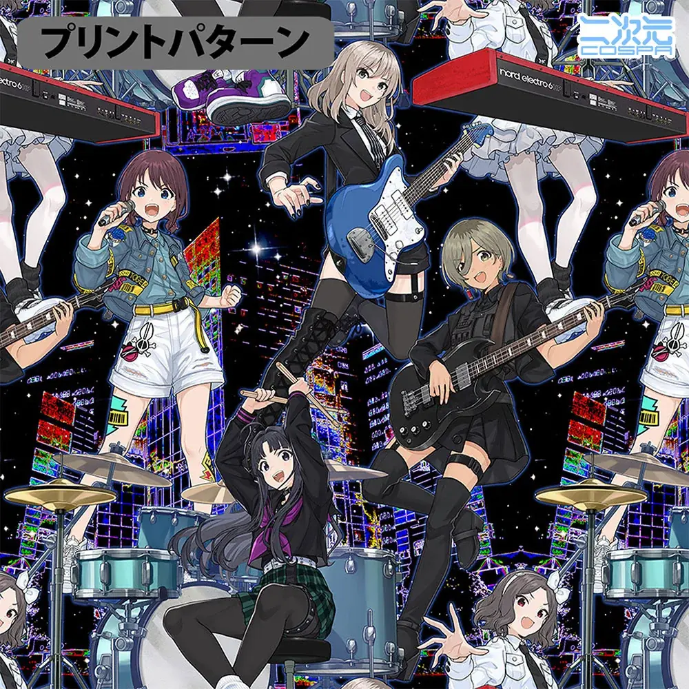 アニメ『ガールズバンドクライ』数量限定グッズ12/11(木)18:00予約開始！二次元コスパより「フルグラフィックシェルジャケット」が登場【株式会社コスパ】 画像 3