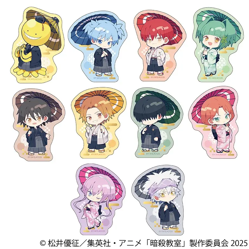 アニメ『暗殺教室』劇場版公開にあわせ、和装姿の渚や業たち7人の描き下ろしイラストを使用した新商品が2026年3月20日発売！　アニメイトでは、特典「しおり」がもらえるフェアを同日から開催!! 画像 5