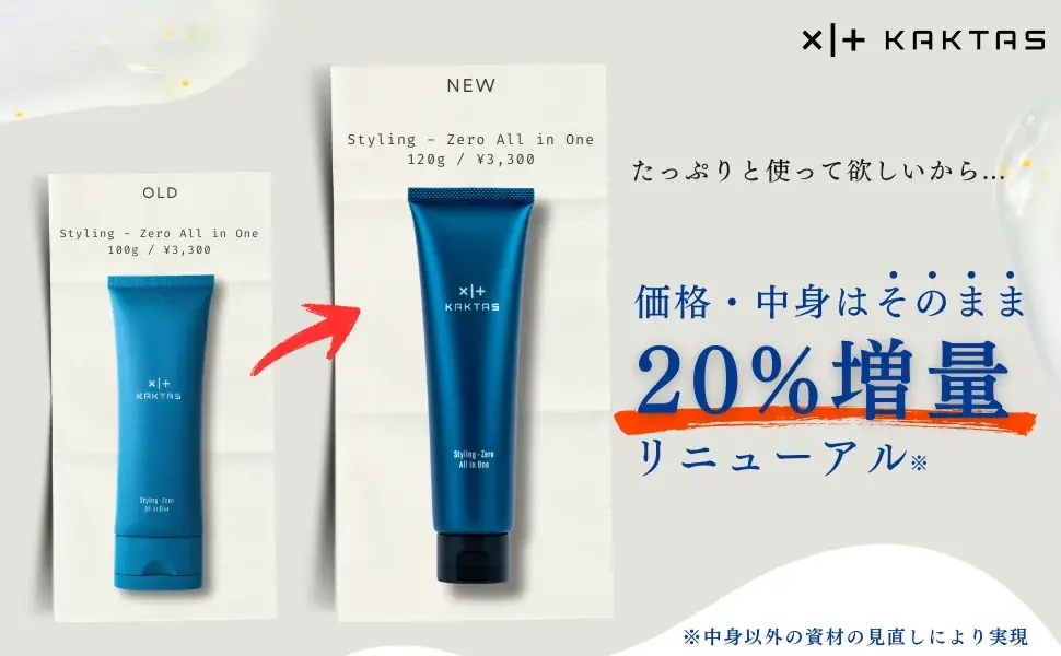 オールインワン20%増量