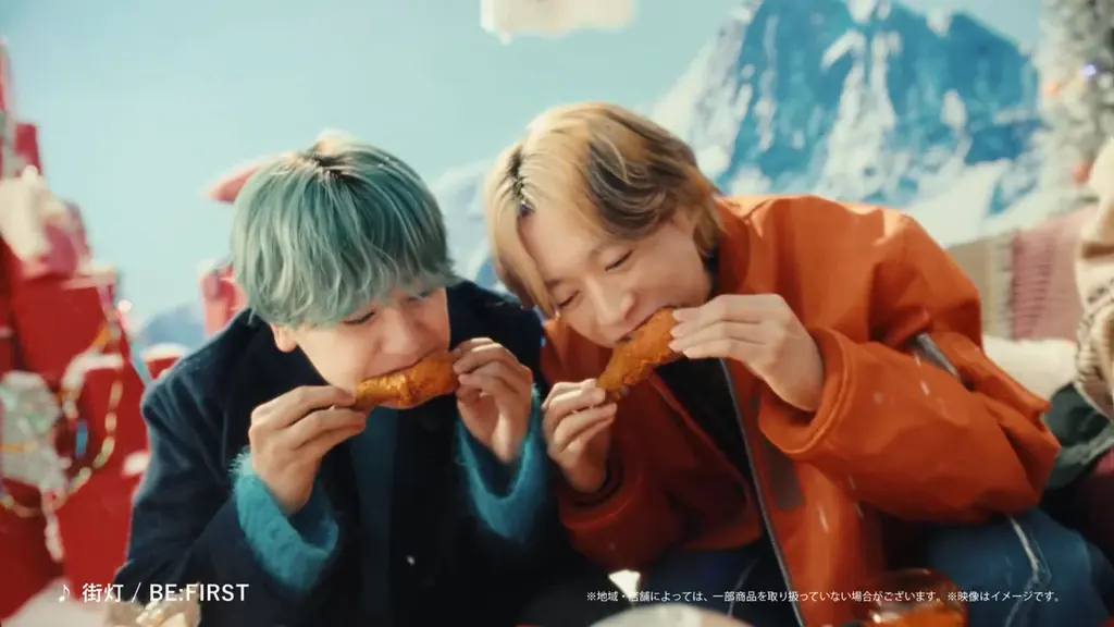 BE:FIRSTがファミマのチキンを頬張る！賑やかなクリスマスパーティーを開催新CM『ファミマ×BE:FIRST クリスマスチキン』篇12月9日（火）放映開始最新曲「街灯」がタイアップソングに決定！ 画像 2