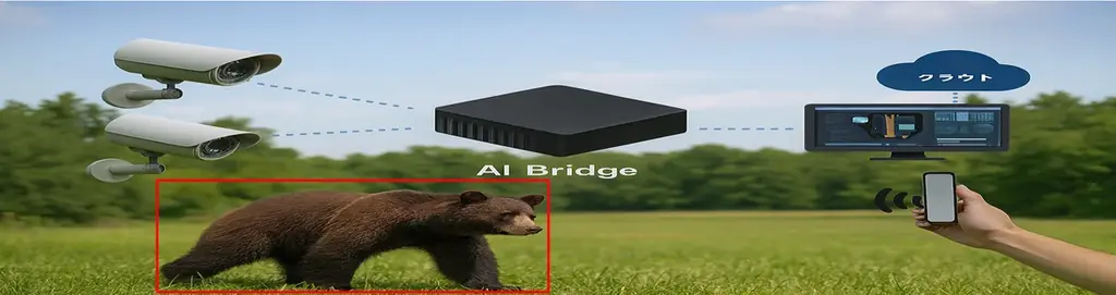 「AI Bridge」クマ検知機能を発表 画像 1