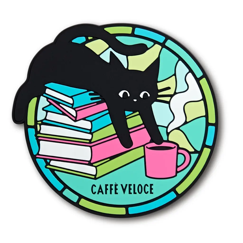 ステンドグラスに着想を得た、冬の暮らしを鮮やかに彩る黒ねこラバーコースターや“一人旅”がテーマの額縁マグネットがもらえる！『カフェ・ベローチェ』、12月18日より「黒ねこ冬の満喫キャンペーン」を開催 画像 7