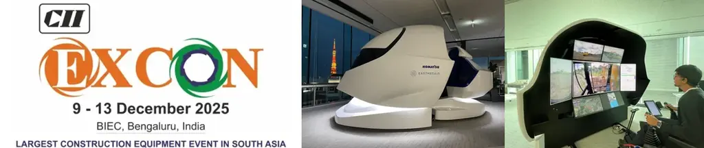 EXCON 2025（インド開催）のKomatsu IndiaブースでSmart Construction®ソリューションと遠隔操作システムを展示 画像 1