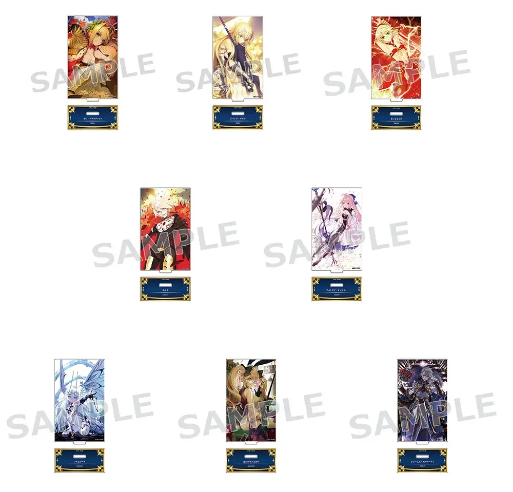「Fate/Grand Order Servant Art Chronicle -最終再臨展-」で発売された商品がアニメイトで予約受付開始！　522種から選べるアクスタやクリアファイルが購入できる!! 画像 3