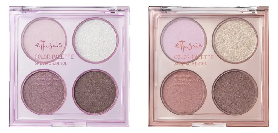 【数量限定】透明感爆盛りラメでちゅるんまぶたへ。エテュセから“4色の質感MIX”アイシャドウパレット登場 画像 1