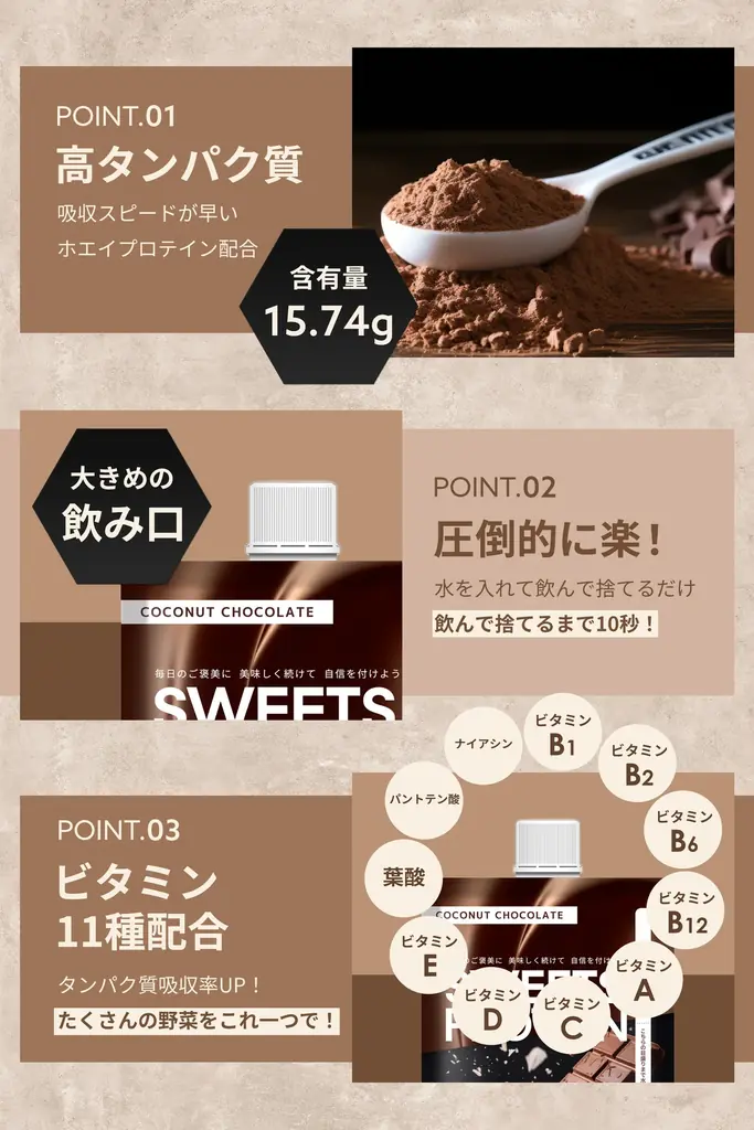 【プロテインの新形態】水を入れるだけ、持ち運び型プロテイン登録者68万人「まめたまの筋トレ日記」が開発 画像 4