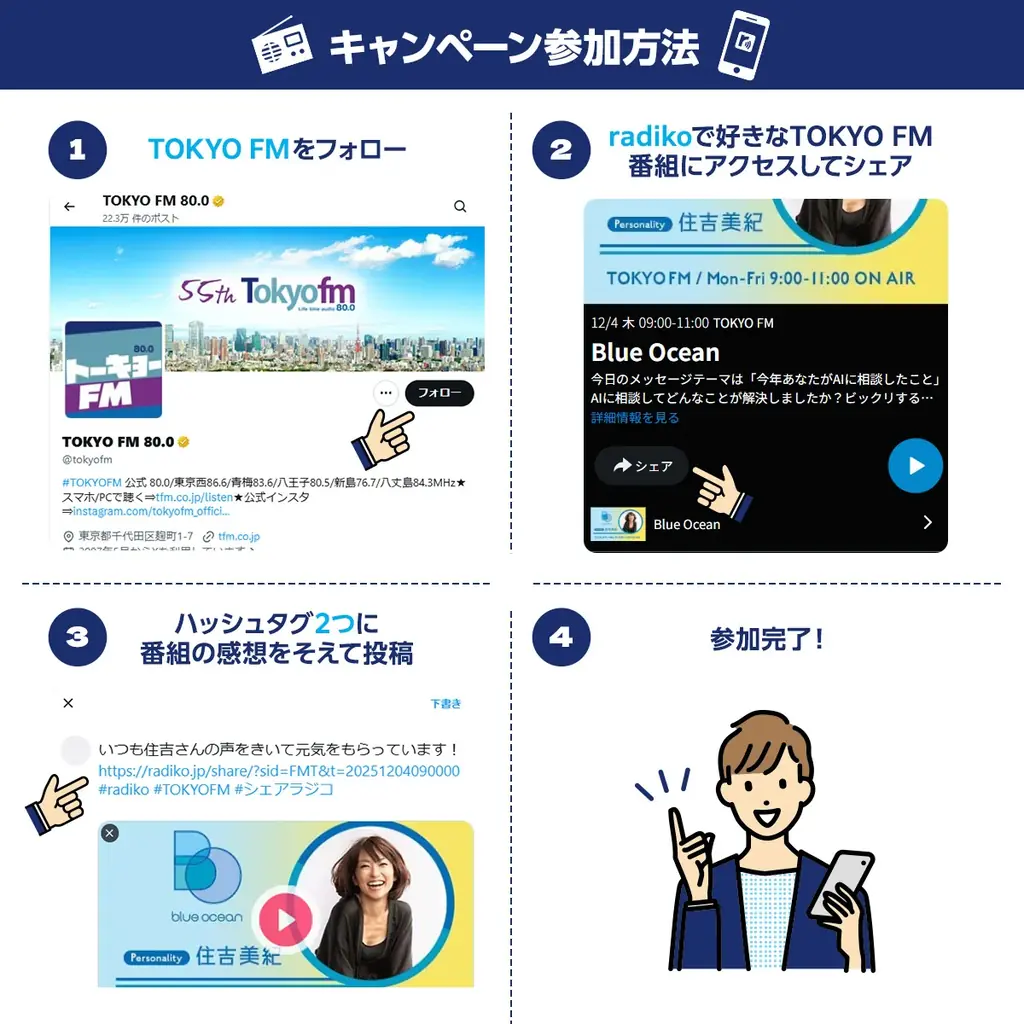 あなたの好きなTOKYO FMの番組を教えてください！TOKYO FM シェアラジコキャンペーン！ 画像 2