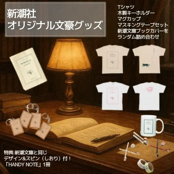 新潮社の文豪グッズ福袋、ヴィレヴァンオンライン限定で発売