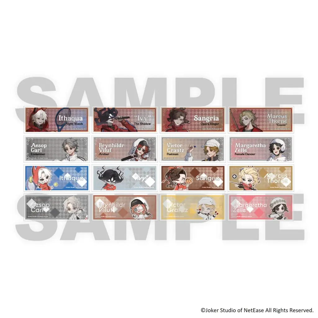 『IdentityV 第五人格』× ROUND1 のコラボキャンペーン！12/20(土)から新規描き起こしイラストを使用したグッズが多数登場！ 画像 12