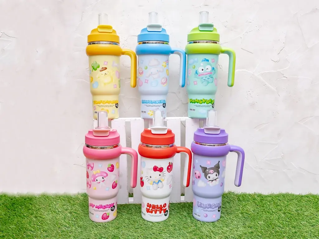 ぷっくりとした風船デザインが可愛い！サンリオキャラクターズ「ぷっくりバルーン 2WAYステンレスタンブラー」新登場 画像 1