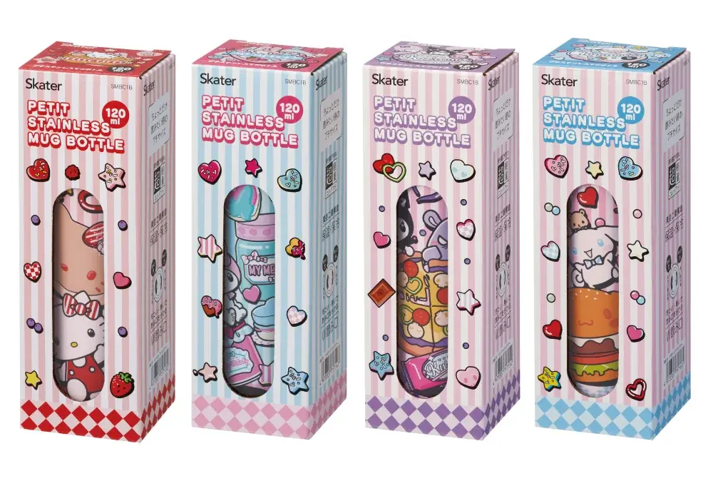 ビビッドカラーで気分も上がる！ポケットサイズのサンリオキャラクターズ ステンレスボトル 120ml 画像 4