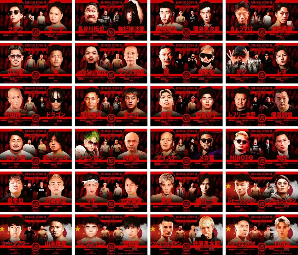 『AMBiQUE presents BreakingDown18』対戦カード発表！ 画像 2