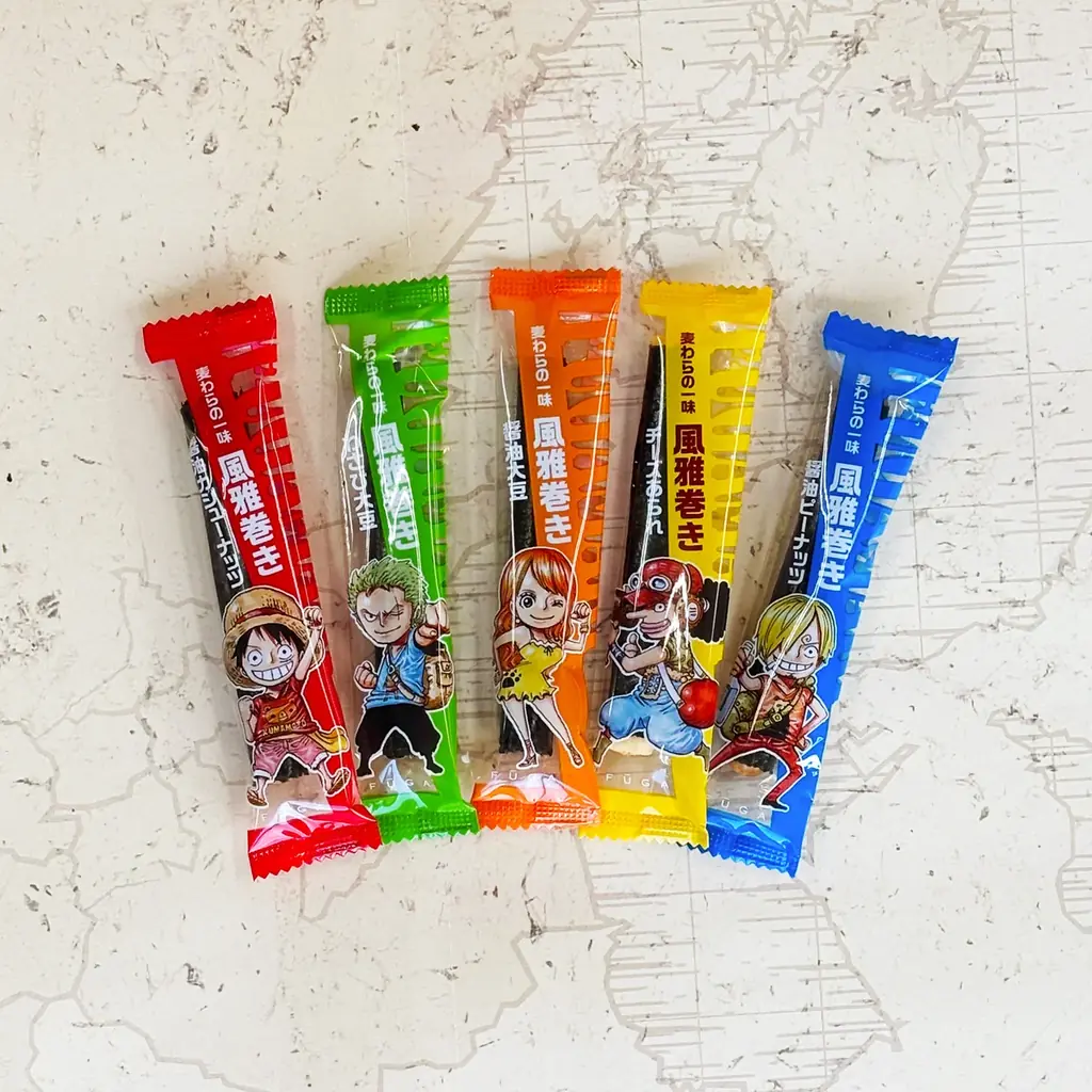 【ONE PIECE×風雅巻き】熊本の海苔屋「風雅」が、世界的人気漫画「ONE PIECE」とのコラボ商品《麦わらの一味 風雅巻き》を熊本県内限定で2025年12月中旬発売 画像 3