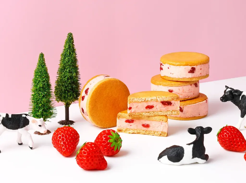 【あさぎり牛乳】冬限定〈いちご〉フレーバー新登場！人気の「リッチミルクサンド」阪神梅田本店限定「あさぎりミルクシュー」で贅沢に味わう“静岡県産いちご×ミルク”の旬の美味しさ 画像 3