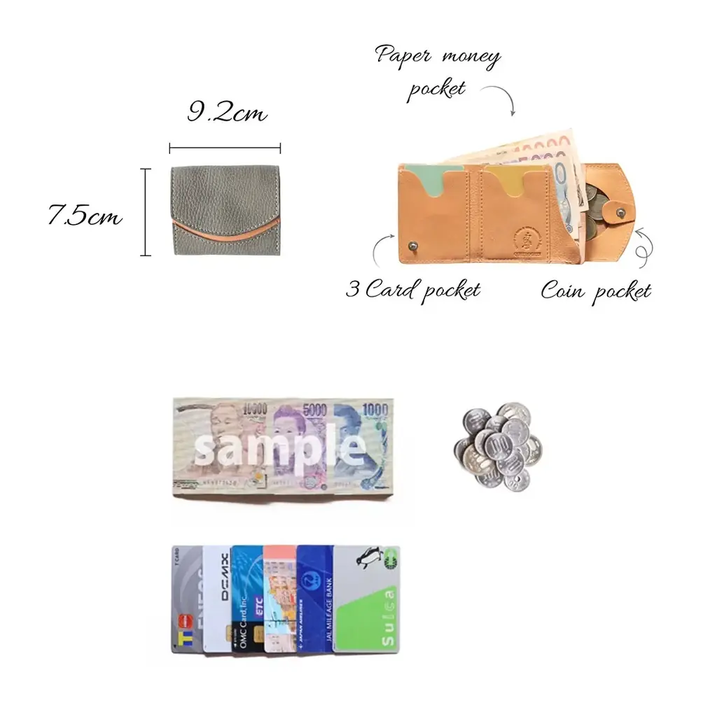 一生モノの革を、毎日の財布に。アメリカ老舗レザーで仕立てるビジネスパーソンの為のミニ財布が登場です。 画像 19