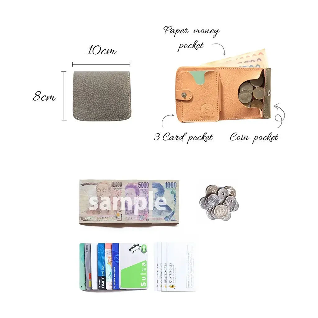 一生モノの革を、毎日の財布に。アメリカ老舗レザーで仕立てるビジネスパーソンの為のミニ財布が登場です。 画像 20