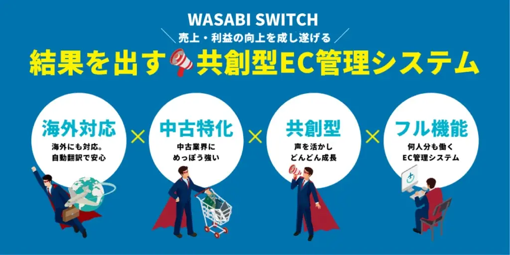 【スタートアップ・中小企業のEC運営をサポート】株式会社ワサビが提供する「WASABI SWITCH LITE版」がEC事業者のさらなる成長を加速。ワンオペ時代のEC運営を強力サポート！ 画像 3