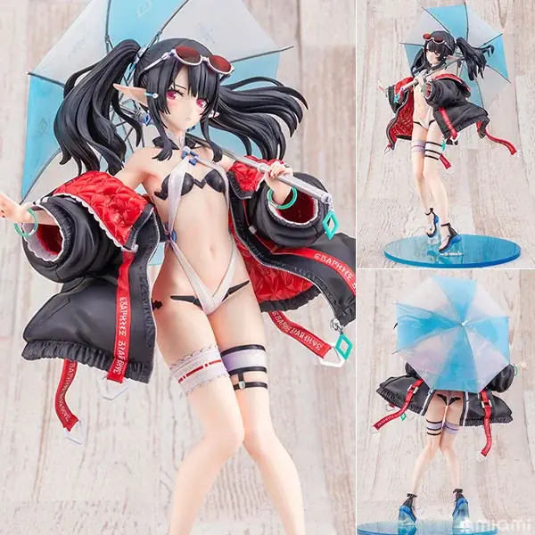 『ファンタシースターオンライン２ es』より、2021年夏に実装されたチップ「白砂のアネット【サマーバケーション】」が立体化。あみあみにて予約受付中。 画像 2