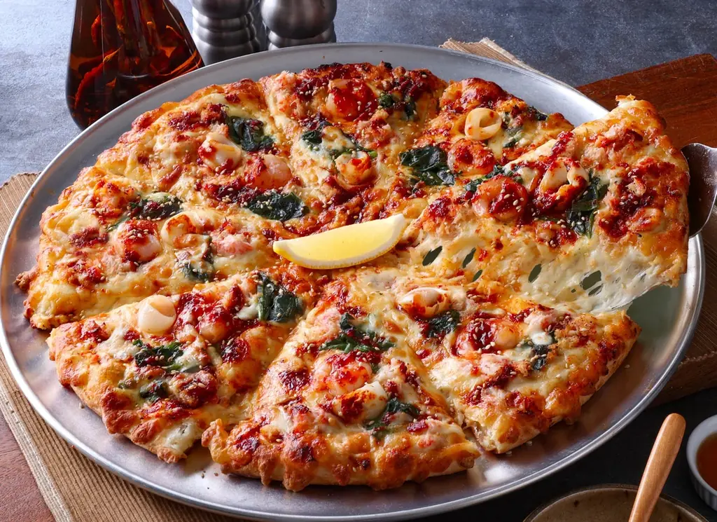 人気YouTuber「きまぐれクック」とピザーラが初コラボ！　特製ヤンニョムソースの限定ピザ2種を発売　『3種魚介のヤンニョムシーフード』『ヤンニョムカルビピザ』 画像 6