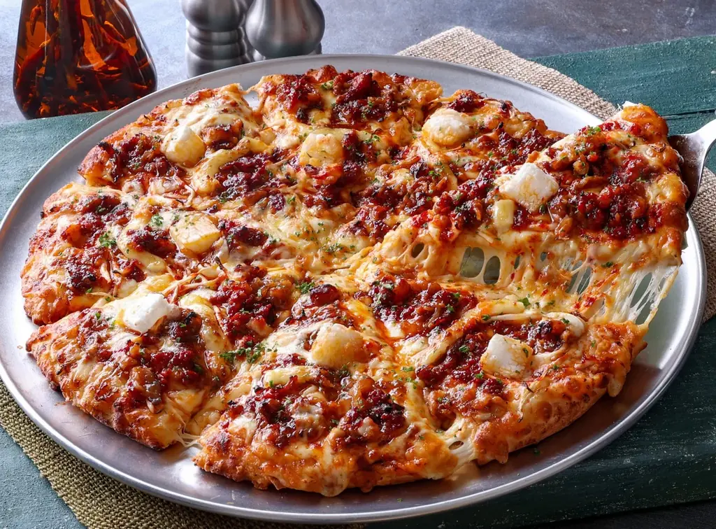 人気YouTuber「きまぐれクック」とピザーラが初コラボ！　特製ヤンニョムソースの限定ピザ2種を発売　『3種魚介のヤンニョムシーフード』『ヤンニョムカルビピザ』 画像 7