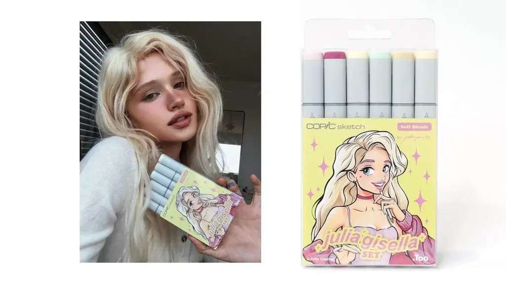 ジュリア・ジゼラ監修COPIC特別6色セット、本日発売