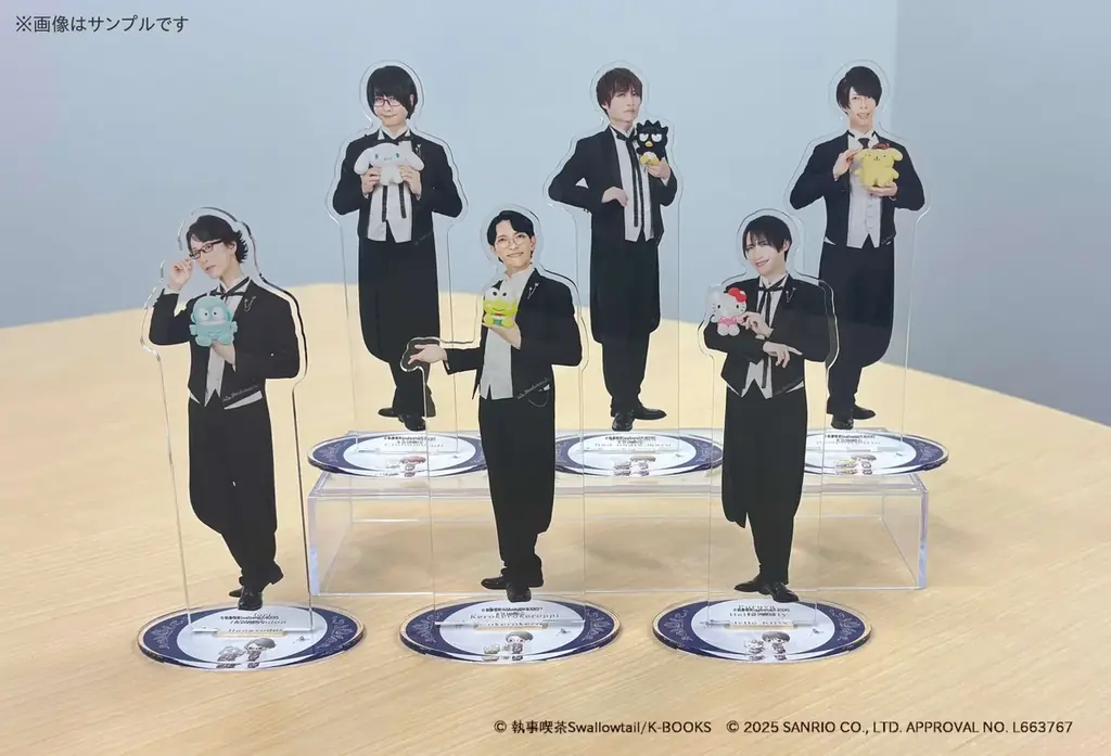 「執事喫茶スワロウテイル×サンリオキャラクターズ」コラボグッズが登場！　執事と一緒にサンリオキャラクターズがおもてなし♪ 画像 3