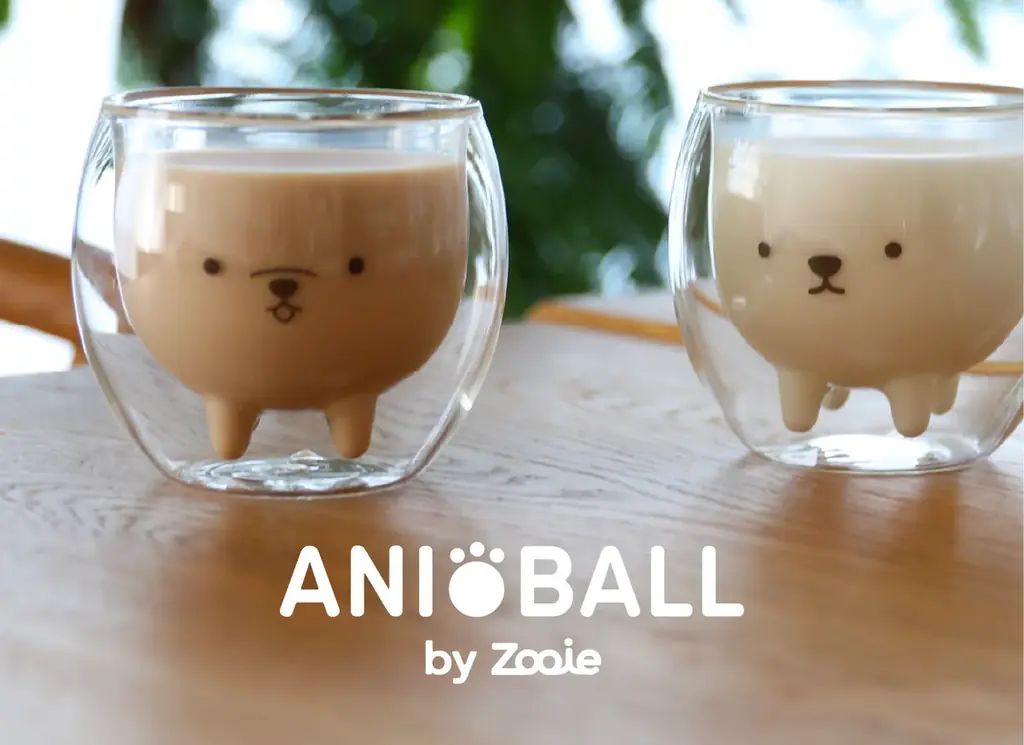 【新商品】飲み物の中にアニボールが！？かわいくて実用的な耐熱ガラスのダブルウォールグラスが登場 画像 2