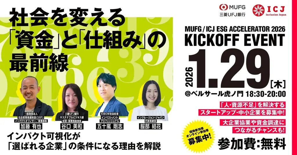 人・資源不足の解決に挑むスタートアップ・中小企業を「インパクト可視化×大企業協業」で後押し、循環型経済を加速 画像 2