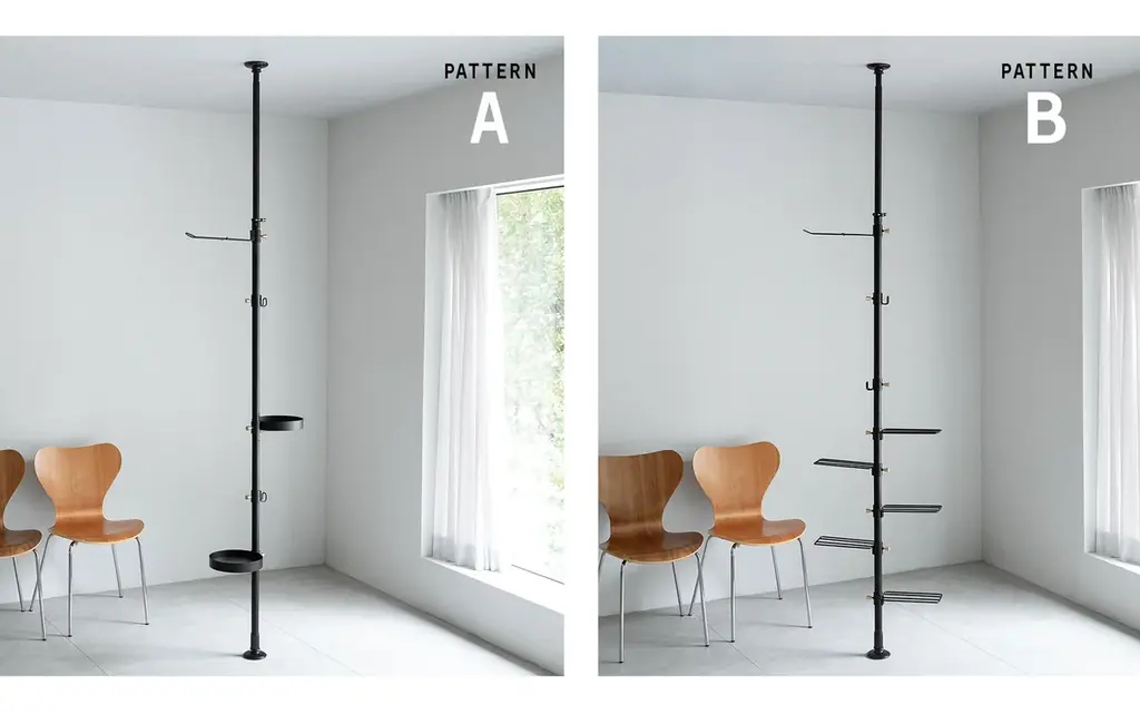 センスも取り付け工事も不要！おしゃれにモノを収納したい方のための『NOIR（ノワール） 突っ張り収納』を新発売！賃貸物件でも手軽に”ワンランク上の魅せる収納”を実現します。 画像 3