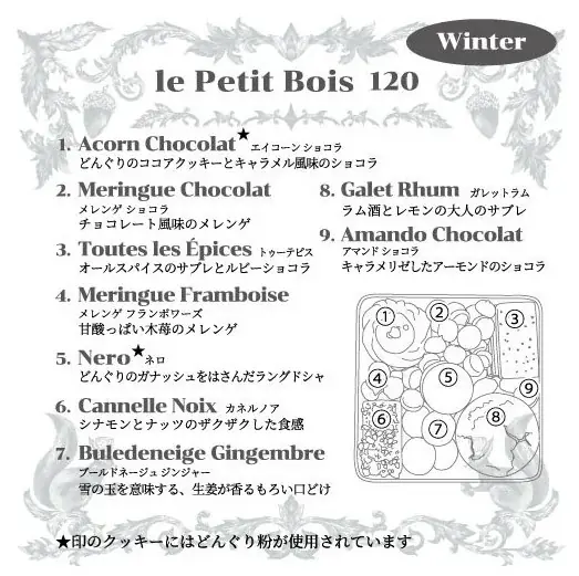 【パティスリー GIN NO MORI】冬だけの濃厚アソート「プティボワ Winter」｜森の素材×ショコラを楽しむ限定缶にミニサイズが新登場。 画像 5