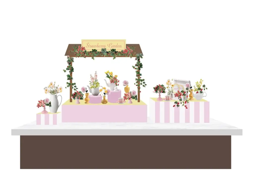 まるで春のガーデンパーティ！五感でいちごを楽しむ「ストロベリースイーツブッフェ」を開催。伝統レシピの王道スイーツから目の前で仕上げる”体験型”クレープ、トレンドの焼きドーナツまで贅沢に堪能。 画像 16