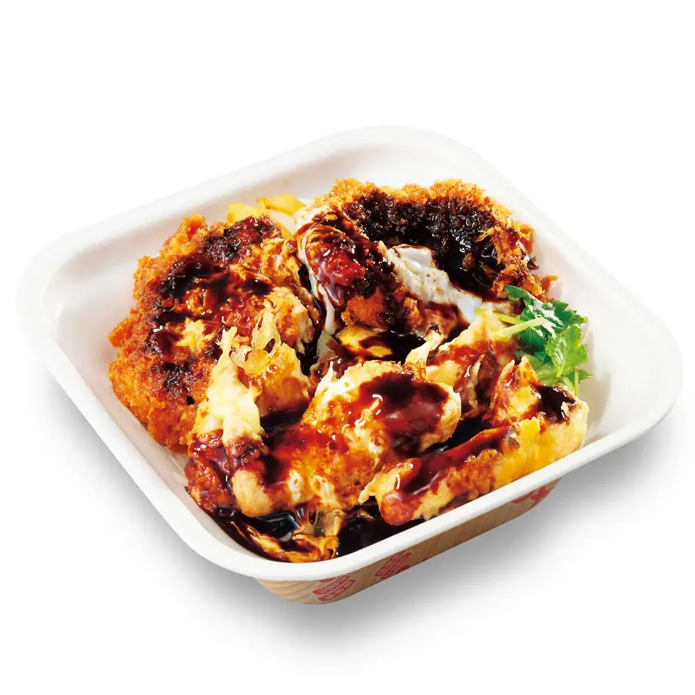 2025年ラストの全力飯。濃厚黒味噌ダレが絡む「豚ロース天とチキンカツ丼」かつやに新登場！ 画像 4