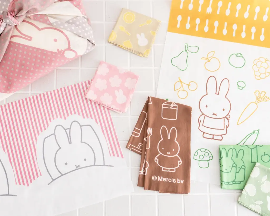 12/18発売｜ミッフィー×かまわぬ 日常に馴染む手ぬぐい＆風呂敷