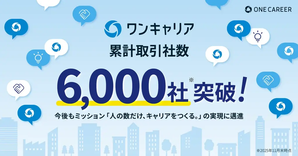 ワンキャリアが6,000社突破　半年で1,000社増の背景