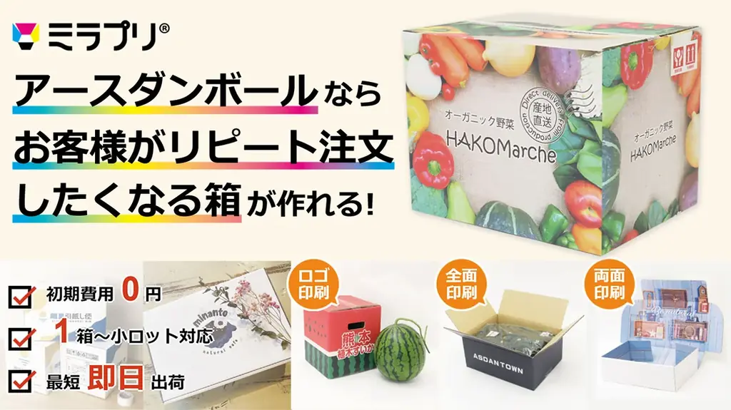 【アースダンボール限定デザイン】通販商品・ハンドメイド作品用の印刷入り段ボール箱を新発売！ 画像 17