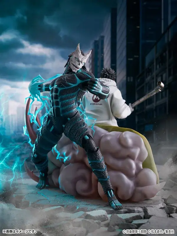 アニメ『怪獣８号』より、「怪獣８号＆日比野カフカ」がフィギュアで登場。あみあみにて予約受付中。 画像 2