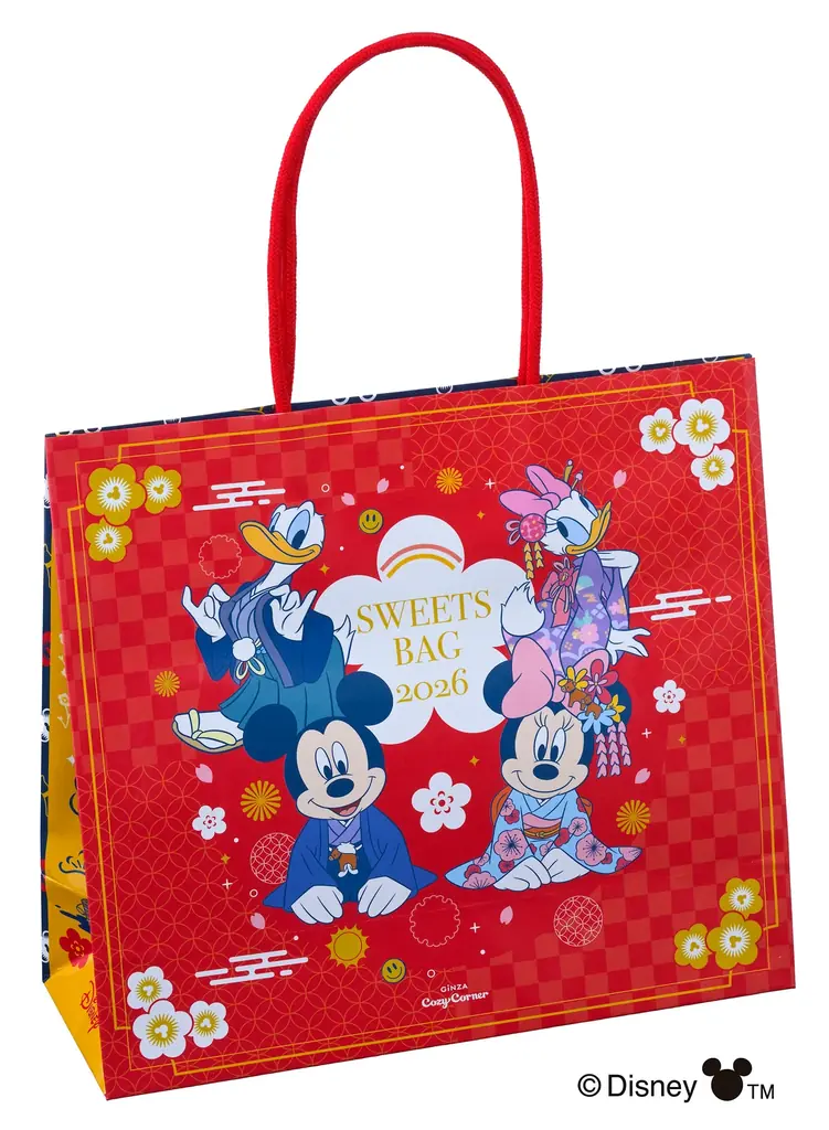 【銀座コージーコーナー】着物姿の「ミッキーマウス」デザインで新年のお祝いムードが高まる！「和モダンなお正月」がテーマの焼菓子ギフトが12月26日から登場 画像 2