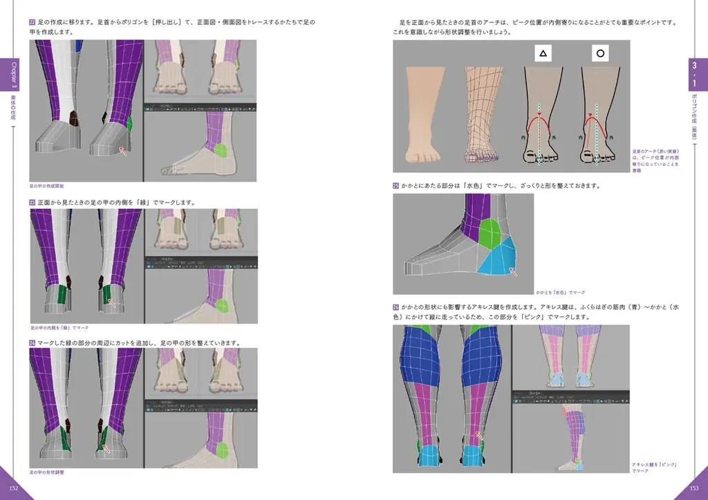 現役プロモデラーが本気で教える、ゲーム用キャラクターモデリングの実践ノウハウ！『ローポリで極めるキャラクターモデリング』2026年1月下旬発売 画像 6