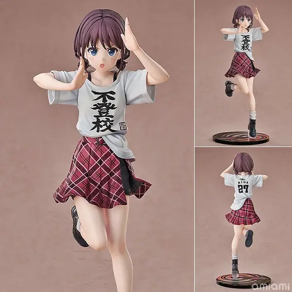 アニメ『ガールズバンドクライ』より「井芹仁菜」が、第5話LIVEで印象的だった【不登校Tシャツ】姿のフィギュアで登場。 画像 2