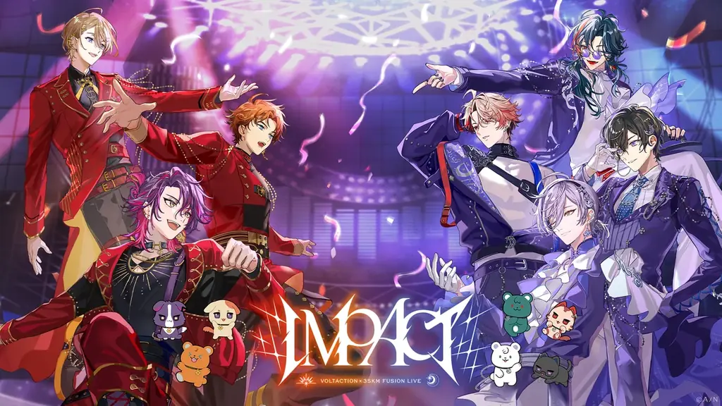 にじさんじより「VOLTACTION×3SKM FUSION LIVE “IMPACT”」が2026年1月6日(火)20時より全編無料配信決定！2025年12月15日(月)18時よりグッズ販売も開始！ 画像 2