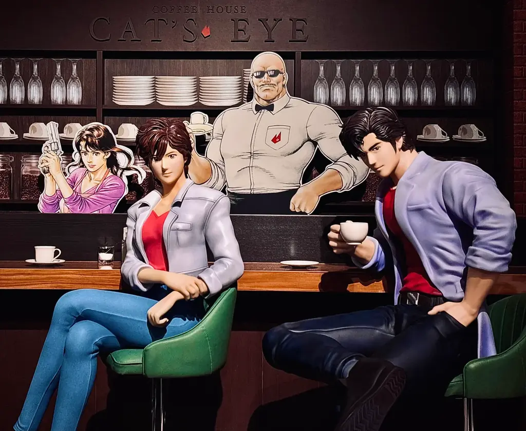 上野で体感『シティーハンター』大原画展、等身大香登場