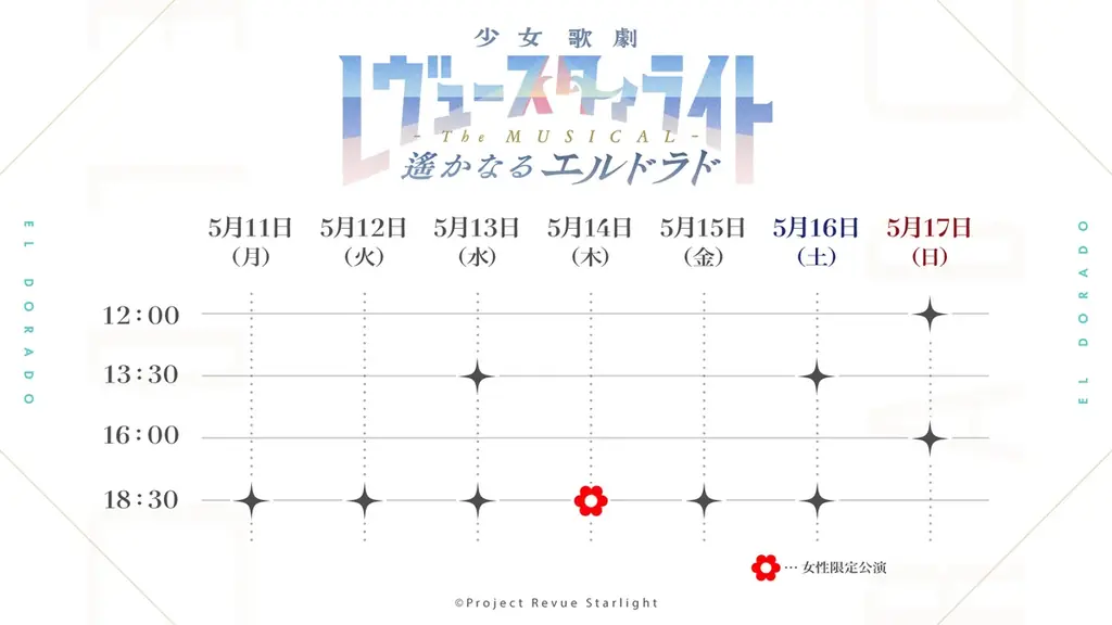 「少女☆歌劇 レヴュースタァライト -The MUSICAL- 遙かなるエルドラド」（2026年5月11日より上演開始）チケット最速先行申し込み開始＆配役・追加出演者発表 画像 3