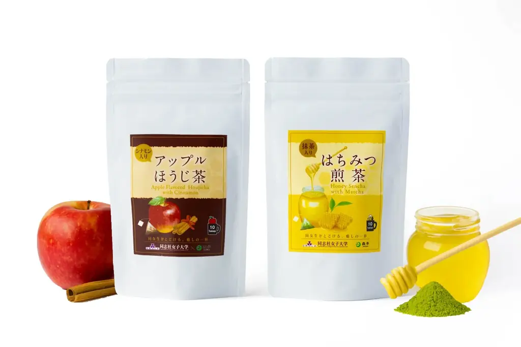 【大学生が挑む「緑茶離れ」】同志社女子大学×森半が共同開発！「スイーツ感覚」で飲める新発想のフレーバーティー2種がお茶の常識を覆す 画像 1