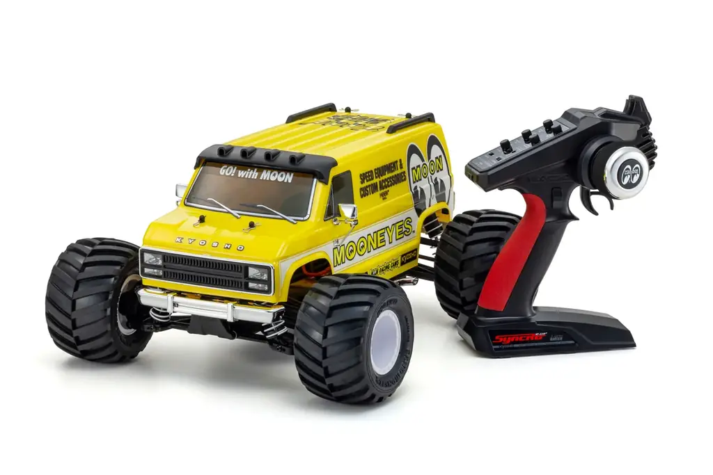 【京商】アメリカンカスタムの雄「MOONEYES」とのコラボRCカーを発売決定。アイコニックな黄色いボディを再現 画像 13