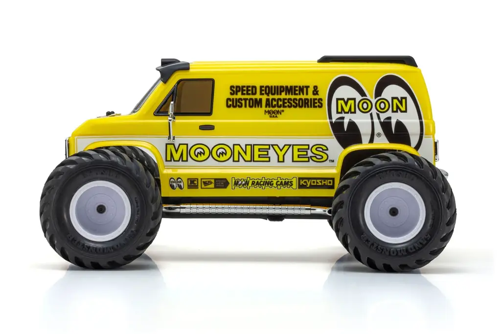 【京商】アメリカンカスタムの雄「MOONEYES」とのコラボRCカーを発売決定。アイコニックな黄色いボディを再現 画像 14