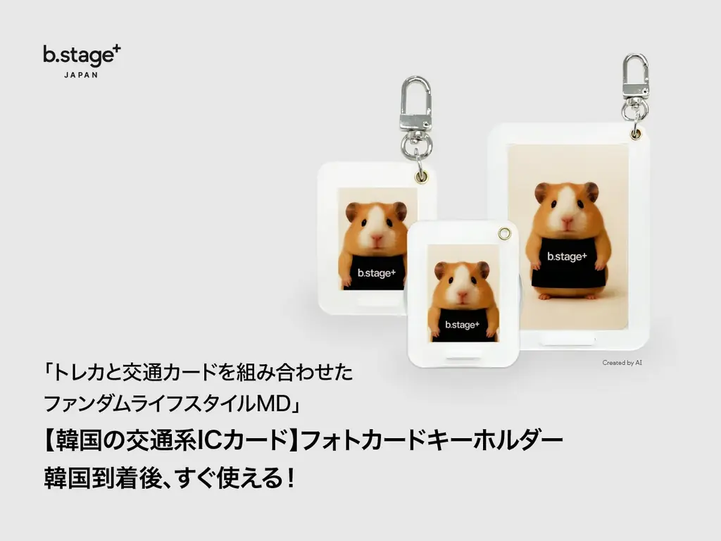 「b.stage+」、韓国旅行に便利な交通カード機能付きフォトホルダー3種を発売 ～NFC決済ソリューション企業「LinkPlusOn」との提携で実現～ 画像 1