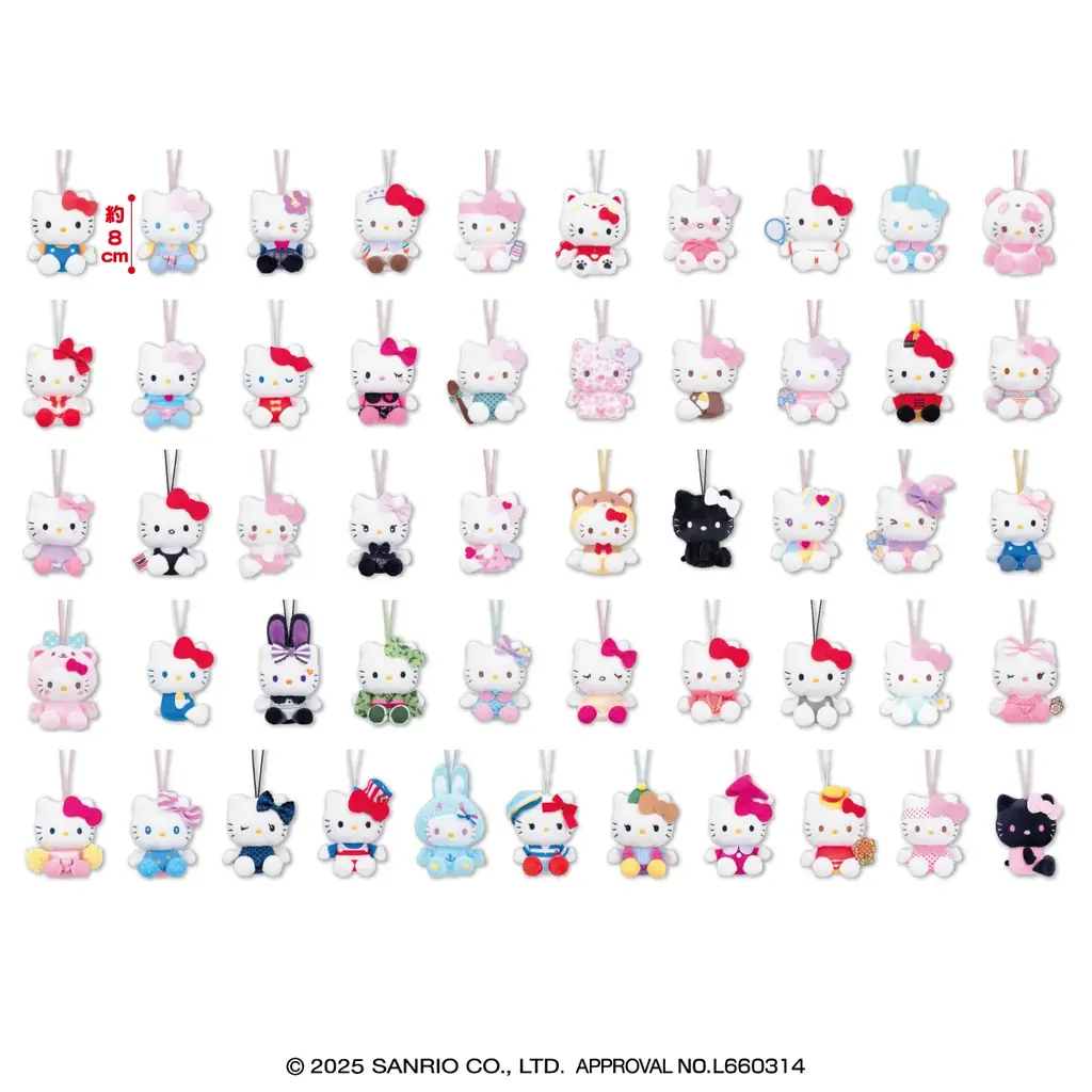 「ハローキティ」の記念マスコットに「ピンクブラック」がラインナップ！　全51種類の「ハローキティ50＋１マスコット」をモーリーファンタジー・PALOにて12月19日（金）より展開開始 画像 2