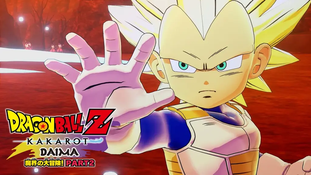 『ドラゴンボールZ KAKAROT』最新DLC「-DAIMA- 魔界の大冒険！ PART2」ベジータ（ミニ・超サイヤ人3）による大迫力の戦闘シーン等を収録したバトルPVを公開！ 画像 2