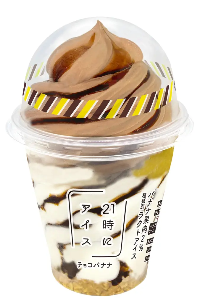 夜も楽しめるリッチなアイスクリーム専門店「21時にアイス」とセブン‐イレブンがコラボ！人気フレーバーを表現したパフェアイスを12月23日（火）から数量限定で一部地域(※)にて順次発売 画像 1